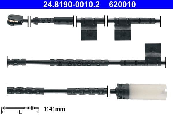 senzor de avertizare,uzura placute de frana ATE 24.8190-0010.2