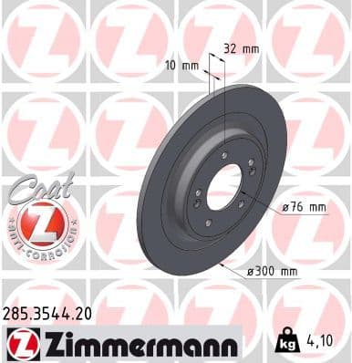 Disc frana ZIMMERMANN COAT Z 285.3544.20
