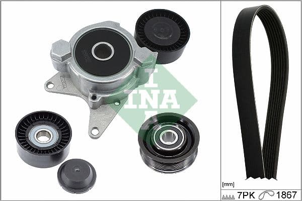 Set curea transmisie cu caneluri Schaeffler INA 529 0401 10
