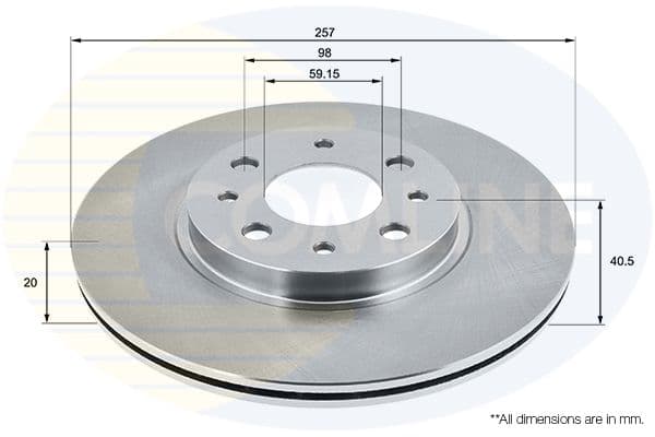 Disc frana COMLINE ADC1803V