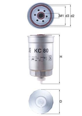filtru combustibil KNECHT KC 80
