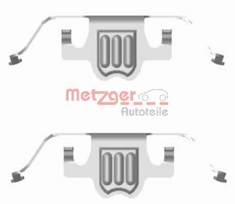 Set accesorii, placute frana METZGER AUTOTEILE 109-1695