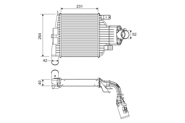 Intercooler, compresor VALEO 818395