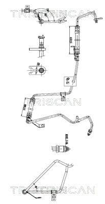 Furtun hidraulic, sistem de directie TRISCAN 8516 25008