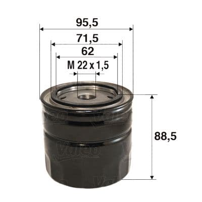 Filtru ulei VALEO 586097
