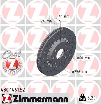 Disc frana ZIMMERMANN SPORT Z 430.1461.52