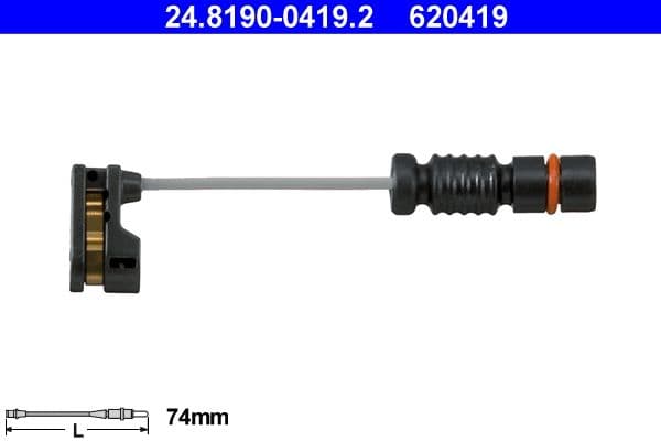 senzor de avertizare,uzura placute de frana ATE 24.8190-0419.2