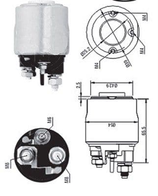Solenoid, electromotor MAGNETI MARELLI 940113050570