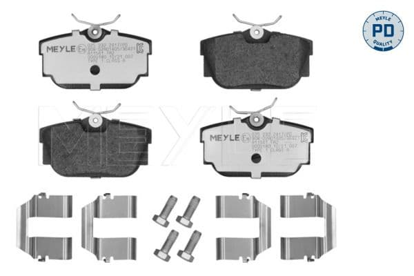 set placute frana,frana disc MEYLE -PD: Advanced performance and design. 025 232 2417/PD