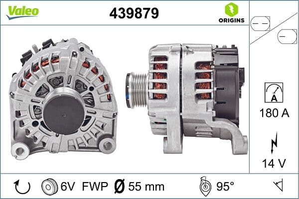 Generator / Alternator VALEO ORIGINS NEW OE TECHNOLOGY 439879
