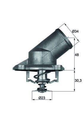 termostat,lichid racire MAHLE BEHR TI 224 92