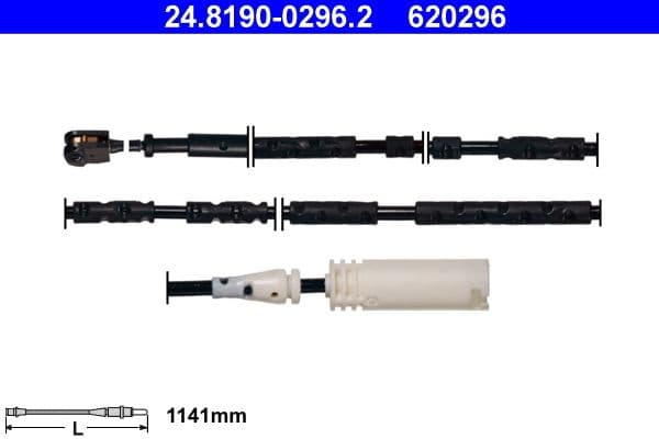 senzor de avertizare,uzura placute de frana ATE 24.8190-0296.2