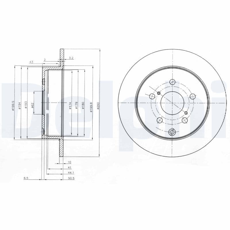 Disc frana DELPHI BG4051