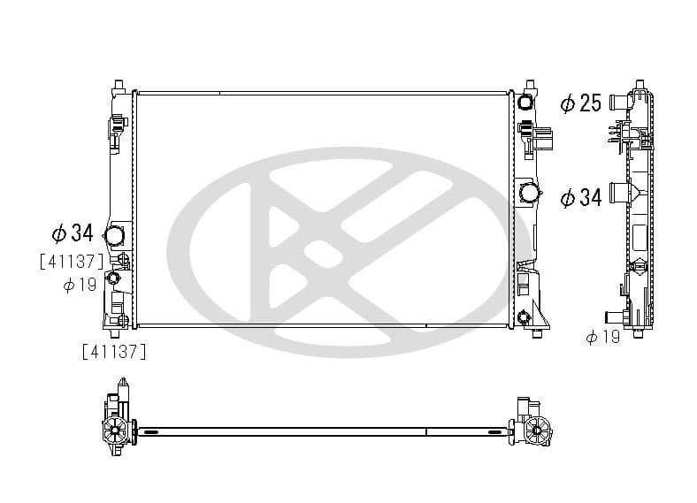 Radiator, racire motor KOYORAD PL013972
