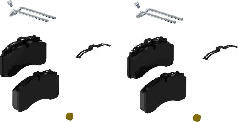 set placute frana,frana disc WABCO 6402229232