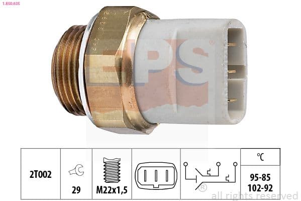Comutator temperatura, ventilator radiator EPS 1.850.635