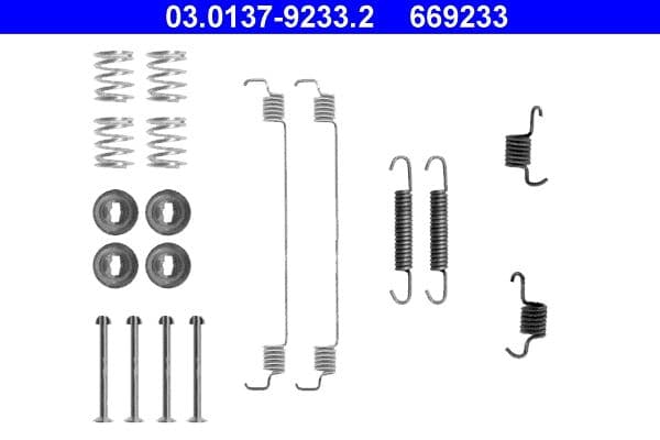 Set accesorii, sabot de frana ATE 03.0137-9233.2