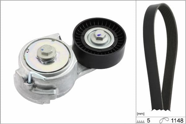 Set curea transmisie cu caneluri Schaeffler INA 529 0013 10