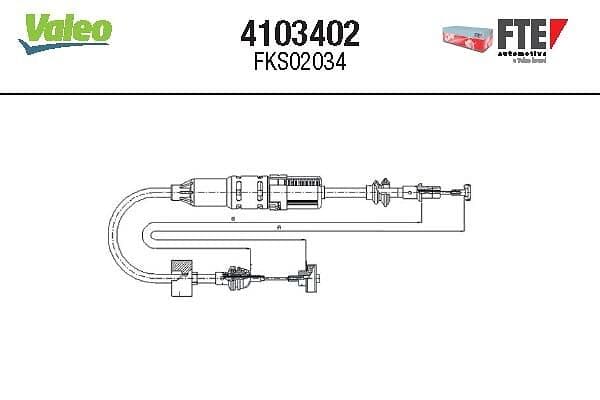 Cablu ambreiaj FTE 4103402