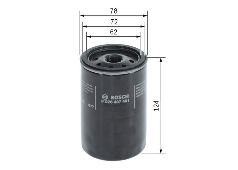 Filtru ulei BOSCH F 026 407 401