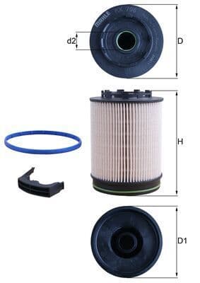 filtru combustibil MAHLE KX 705D