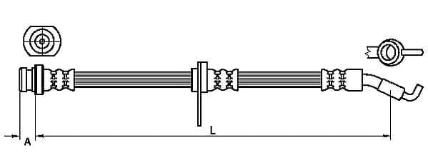 Furtun frana METZGER AUTOTEILE 4110468