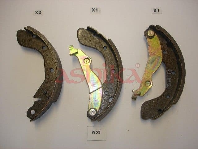 Set saboti frana ASHIKA 55-W0-003