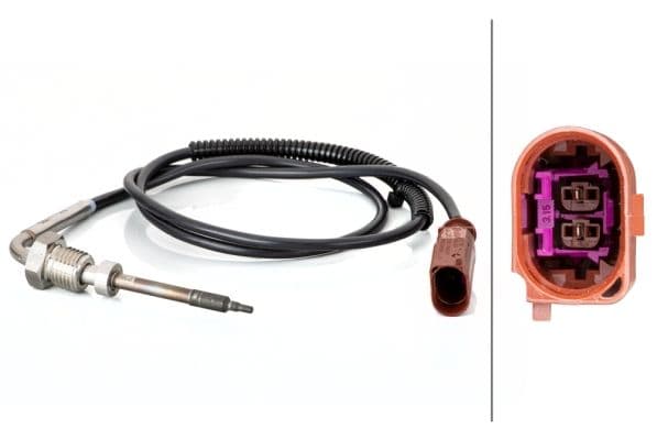 Senzor, temperatura gaze evacuare HELLA 6PT 014 494-621