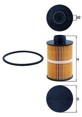 filtru combustibil MAHLE KX 208D