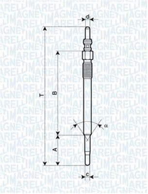 Bujie incandescenta MAGNETI MARELLI 062900048304