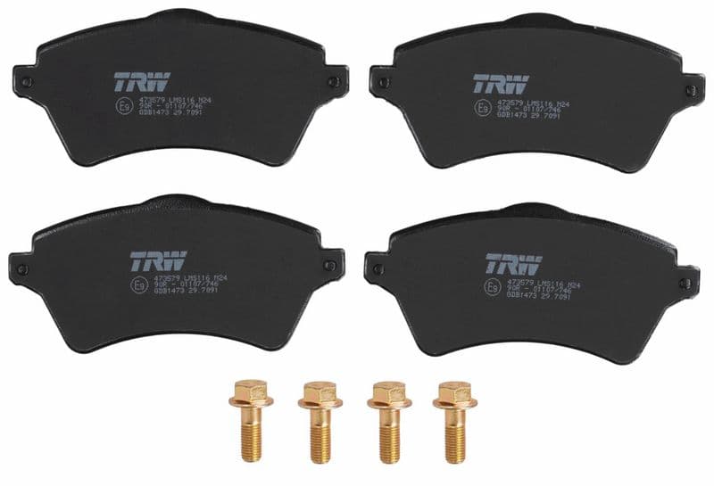 set placute frana,frana disc TRW COTEC GDB1473