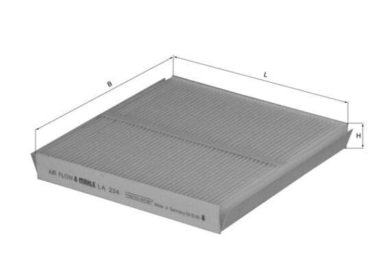 Filtru, aer habitaclu KNECHT LA 234