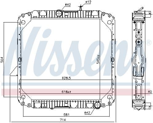 Radiator, racire motor NISSENS 62563