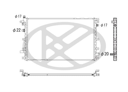 Radiator, racire motor KOYORAD PL462775