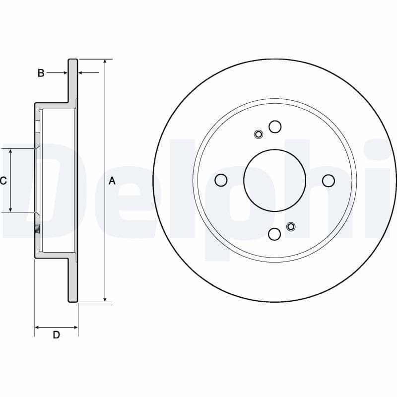 Disc frana DELPHI BG2634