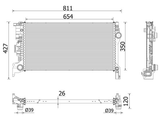 Radiator, racire motor MAHLE BEHR *** PREMIUM LINE *** CR 2335 000P