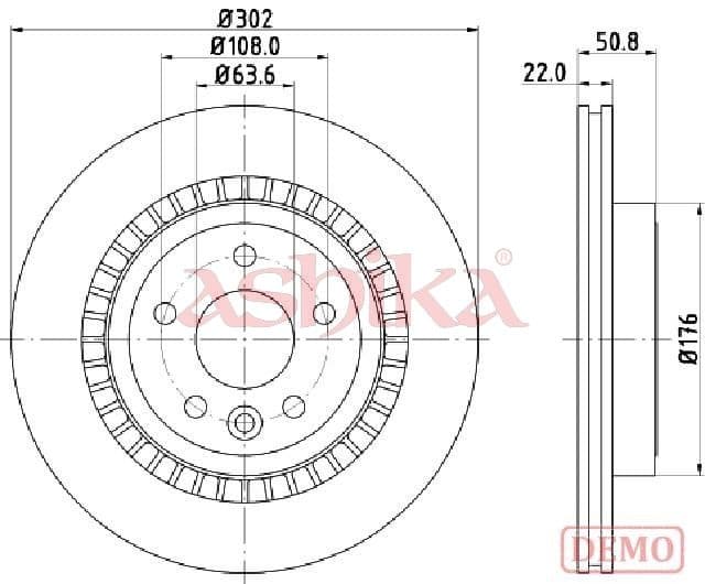 Disc frana ASHIKA 61-00-0325C