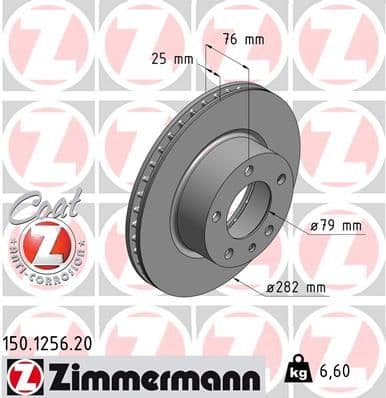 Disc frana ZIMMERMANN COAT Z 150.1256.20