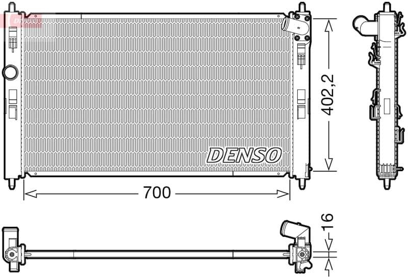 Radiator, racire motor DENSO DRM45050