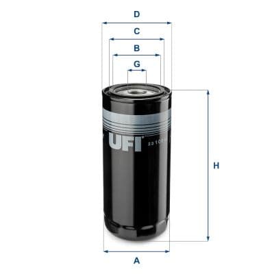 Filtru ulei UFI 23.106.01