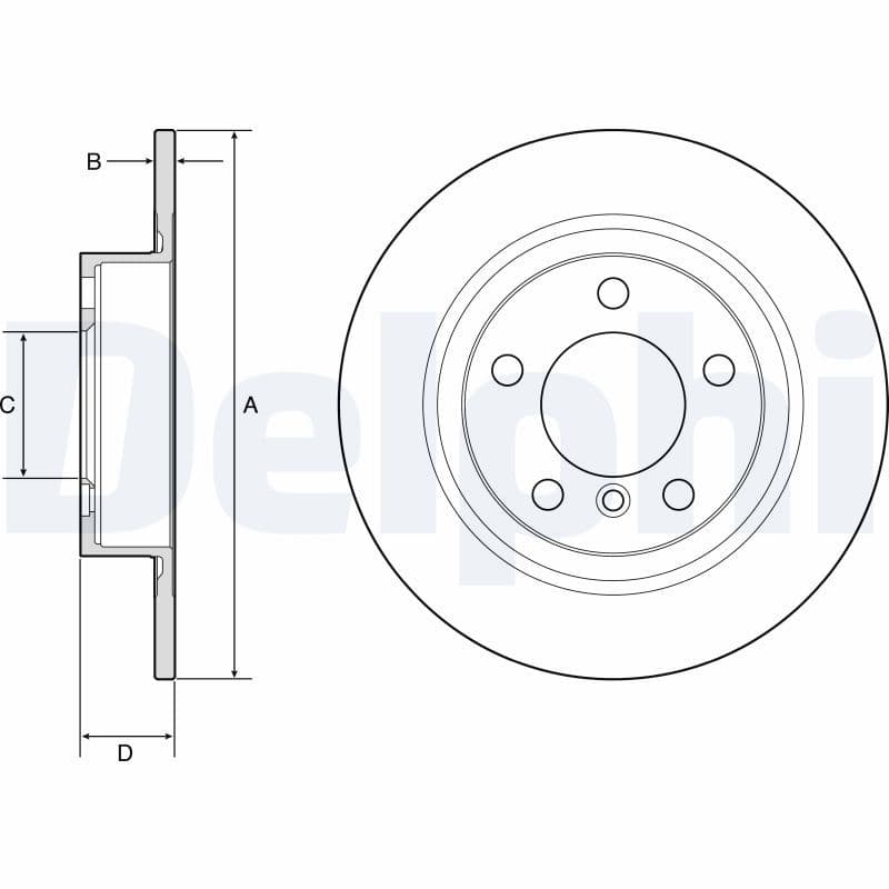 Disc frana DELPHI BG4916C