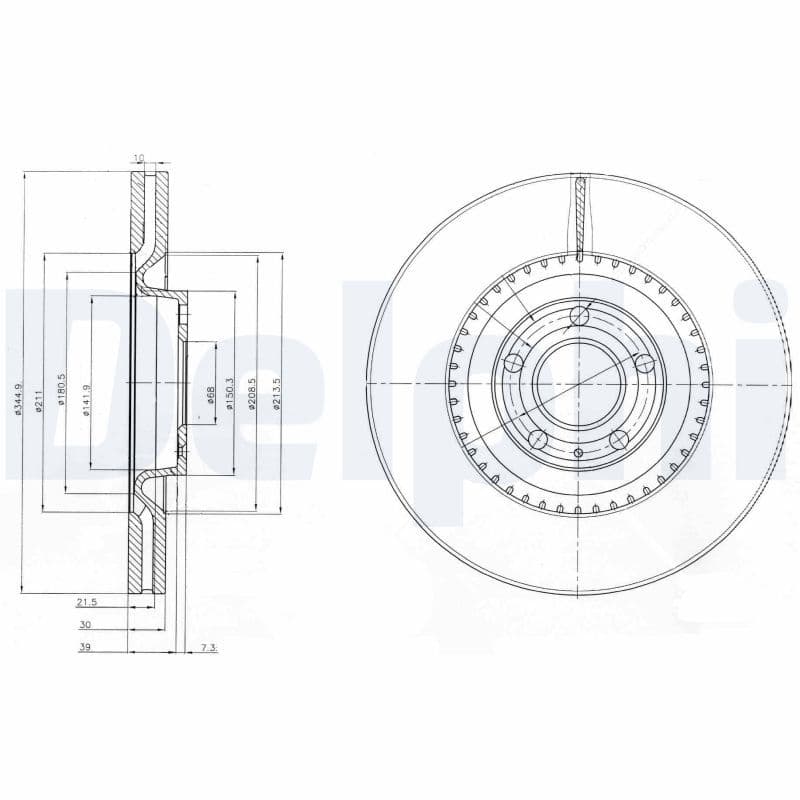 Disc frana DELPHI BG9003