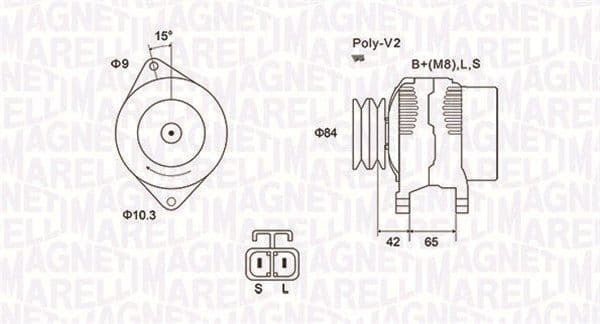Generator / Alternator MAGNETI MARELLI 063731530010