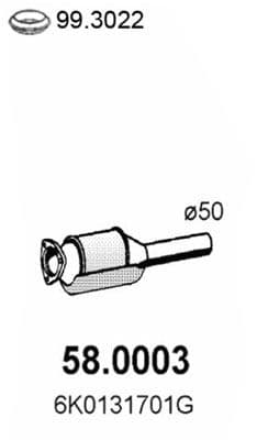 Catalizator ASSO 58.0003
