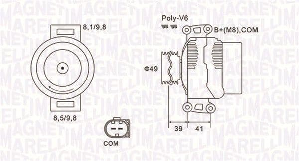 Generator / Alternator MAGNETI MARELLI 063731953010