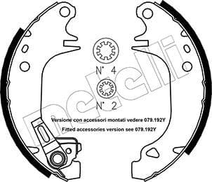 Set saboti frana METELLI 53-0320Y