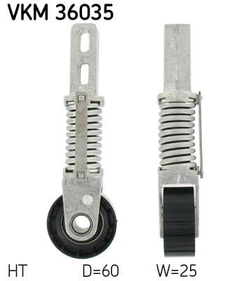 Intinzator curea, curea distributie SKF VKM 36035