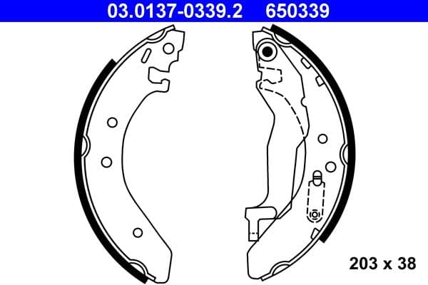 Set saboti frana ATE 03.0137-0339.2