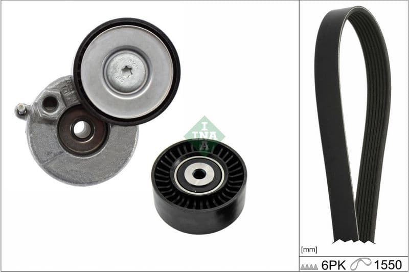 Set curea transmisie cu caneluri Schaeffler INA 529 0591 10
