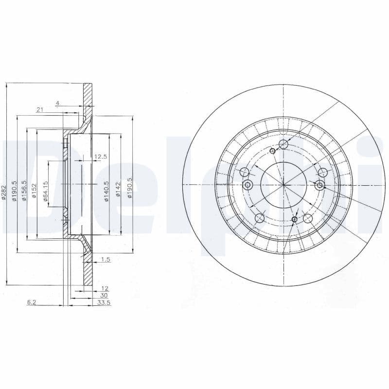 Disc frana DELPHI BG3795